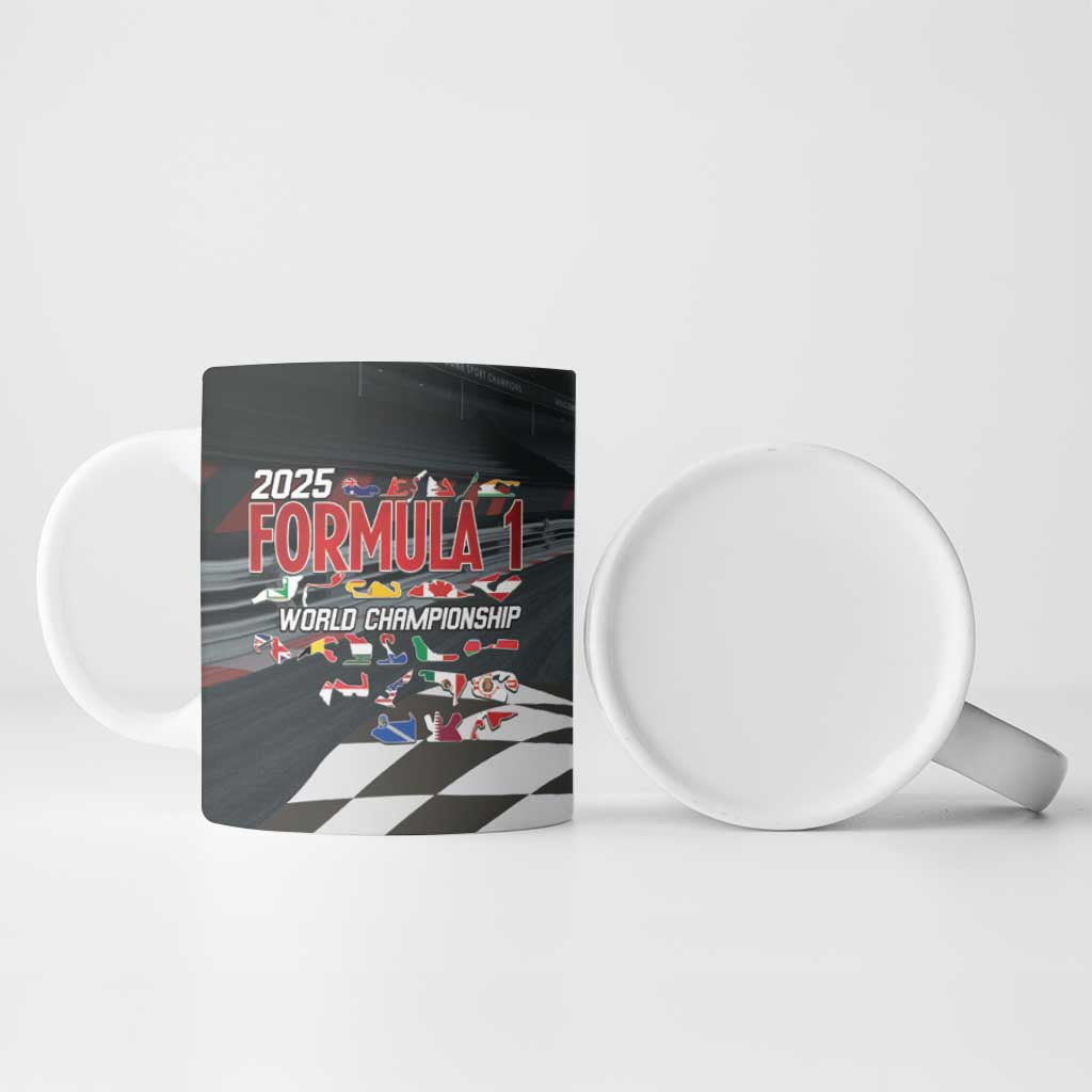 Racing Car 2025 Ceramic Mug GP Circuits Born To Speed - Wonder Print Shop