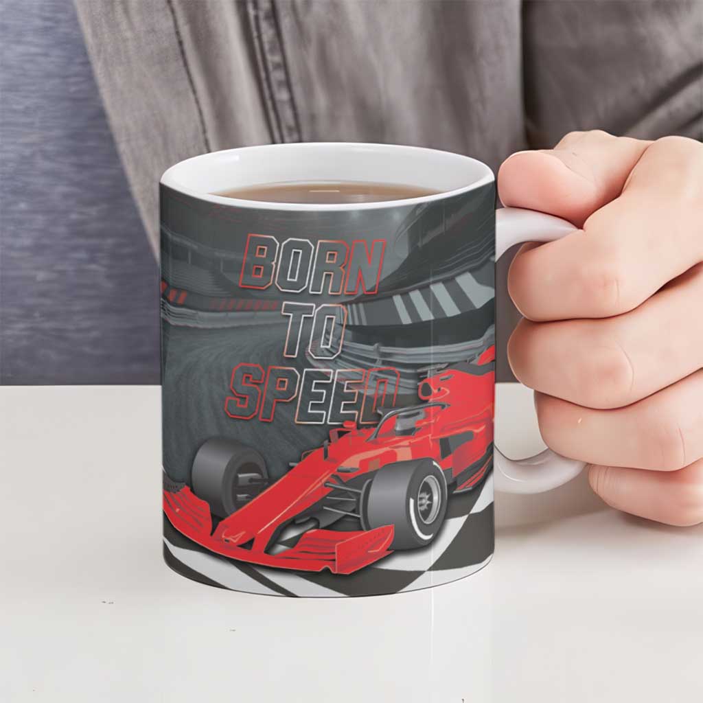 Racing Car 2025 Ceramic Mug GP Circuits Born To Speed - Wonder Print Shop