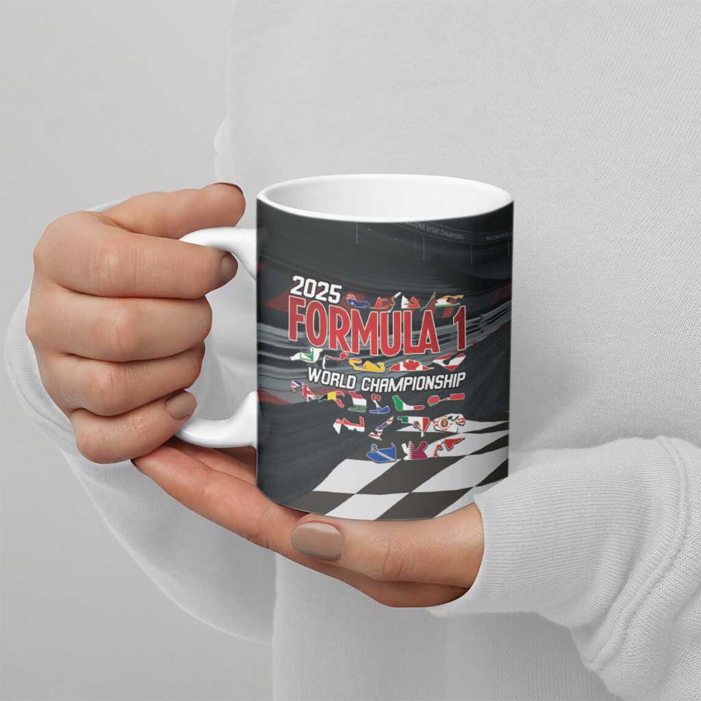 Racing Car 2025 Ceramic Mug GP Circuits Born To Speed - Wonder Print Shop