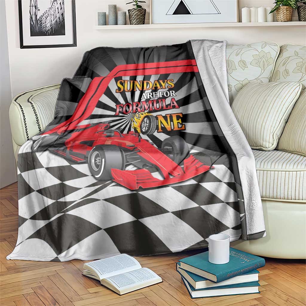 Sundays Are For Formula Racing Blanket - Wonder Print Shop