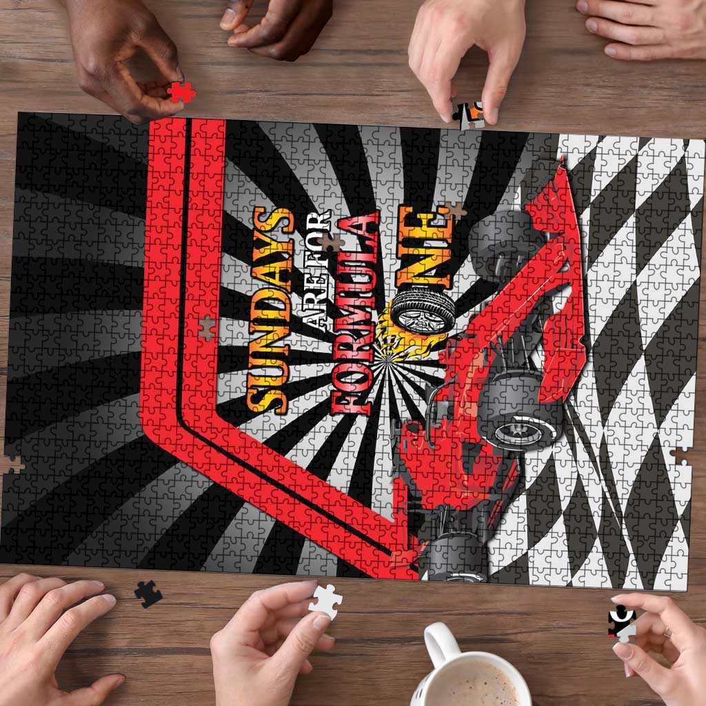 Sundays Are For Formula Racing Puzzle - Wonder Print Shop