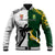 South Africa And Fiji Rugby Baseball Jacket 2023 World Cup Fijian Tapa With Kente Pattern - Wonder Print Shop