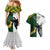 South Africa And Fiji Rugby Couples Matching Mermaid Dress and Hawaiian Shirt 2023 World Cup Fijian Tapa With Kente Pattern - Wonder Print Shop