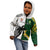 South Africa And Fiji Rugby Kid Hoodie 2023 World Cup Fijian Tapa With Kente Pattern - Wonder Print Shop