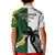 South Africa And Fiji Rugby Kid Polo Shirt 2023 World Cup Fijian Tapa With Kente Pattern - Wonder Print Shop