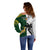 South Africa And Fiji Rugby Off Shoulder Sweater 2023 World Cup Fijian Tapa With Kente Pattern - Wonder Print Shop