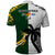 South Africa And Fiji Rugby Polo Shirt 2023 World Cup Fijian Tapa With Kente Pattern - Wonder Print Shop