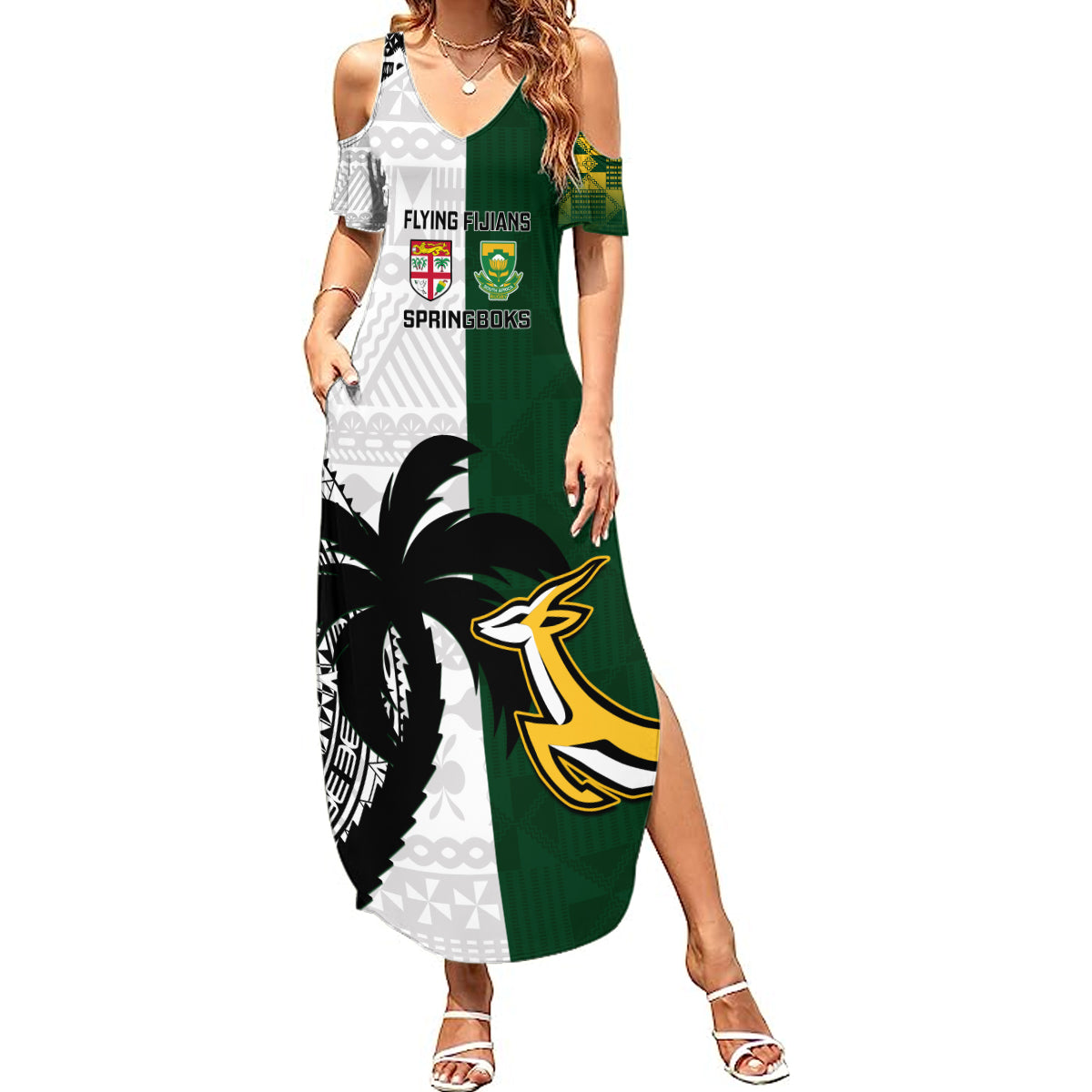 south-africa-and-fiji-rugby-summer-maxi-dress-2023-world-cup-fijian-tapa-with-kente-pattern