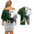 Custom South Africa And Fiji Rugby Couples Matching Off Shoulder Short Dress and Hawaiian Shirt 2023 World Cup Fijian Tapa With Kente Pattern - Wonder Print Shop