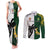 Custom South Africa And Fiji Rugby Couples Matching Tank Maxi Dress and Long Sleeve Button Shirts 2023 World Cup Fijian Tapa With Kente Pattern - Wonder Print Shop