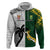 Custom South Africa And Fiji Rugby Hoodie 2023 World Cup Fijian Tapa With Kente Pattern - Wonder Print Shop