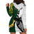 Custom South Africa And Fiji Rugby Hoodie Dress 2023 World Cup Fijian Tapa With Kente Pattern - Wonder Print Shop