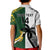 Custom South Africa And Fiji Rugby Kid Polo Shirt 2023 World Cup Fijian Tapa With Kente Pattern - Wonder Print Shop