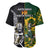 South Africa And Aotearoa Rugby Baseball Jersey 2023 Springboks Kente Combine All Black Maori Fern - Wonder Print Shop