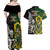 South Africa And Aotearoa Rugby Couples Matching Off Shoulder Maxi Dress and Hawaiian Shirt 2023 Springboks Kente Combine All Black Maori Fern - Wonder Print Shop