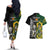 South Africa And Aotearoa Rugby Couples Matching Off The Shoulder Long Sleeve Dress and Hawaiian Shirt 2023 Springboks Kente Combine All Black Maori Fern - Wonder Print Shop