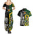 South Africa And Aotearoa Rugby Couples Matching Summer Maxi Dress and Hawaiian Shirt 2023 Springboks Kente Combine All Black Maori Fern - Wonder Print Shop