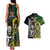 South Africa And Aotearoa Rugby Couples Matching Tank Maxi Dress and Hawaiian Shirt 2023 Springboks Kente Combine All Black Maori Fern - Wonder Print Shop