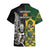 South Africa And Aotearoa Rugby Hawaiian Shirt 2023 Springboks Kente Combine All Black Maori Fern - Wonder Print Shop