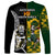 South Africa And Aotearoa Rugby Long Sleeve Shirt 2023 Springboks Kente Combine All Black Maori Fern - Wonder Print Shop