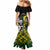 South Africa And Aotearoa Rugby Mermaid Dress 2023 Springboks Kente Combine All Black Maori Fern - Wonder Print Shop