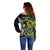 South Africa And Aotearoa Rugby Off Shoulder Sweater 2023 Springboks Kente Combine All Black Maori Fern - Wonder Print Shop