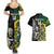 Custom South Africa And Aotearoa Rugby Couples Matching Summer Maxi Dress and Hawaiian Shirt 2023 Springboks Kente Combine All Black Maori Fern - Wonder Print Shop