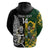 Custom South Africa And Aotearoa Rugby Hoodie 2023 Springboks Kente Combine All Black Maori Fern - Wonder Print Shop