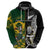 Custom South Africa And Aotearoa Rugby Hoodie 2023 Springboks Kente Combine All Black Maori Fern - Wonder Print Shop