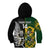 Custom South Africa And Aotearoa Rugby Kid Hoodie 2023 Springboks Kente Combine All Black Maori Fern - Wonder Print Shop