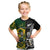 Custom South Africa And Aotearoa Rugby Kid T Shirt 2023 Springboks Kente Combine All Black Maori Fern - Wonder Print Shop