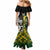 Custom South Africa And Aotearoa Rugby Mermaid Dress 2023 Springboks Kente Combine All Black Maori Fern - Wonder Print Shop