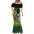 Custom South Africa And Aotearoa Rugby Mermaid Dress 2023 Springboks Kente Combine All Black Maori Fern - Wonder Print Shop