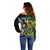 Custom South Africa And Aotearoa Rugby Off Shoulder Sweater 2023 Springboks Kente Combine All Black Maori Fern - Wonder Print Shop