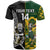 Custom South Africa And Aotearoa Rugby T Shirt 2023 Springboks Kente Combine All Black Maori Fern - Wonder Print Shop