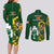 South Africa And Ireland Rugby Couples Matching Long Sleeve Bodycon Dress and Long Sleeve Button Shirts 2023 World Cup Springboks Shamrocks Together - Wonder Print Shop