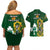 South Africa And Ireland Rugby Couples Matching Off Shoulder Short Dress and Hawaiian Shirt 2023 World Cup Springboks Shamrocks Together - Wonder Print Shop