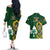 South Africa And Ireland Rugby Couples Matching Off The Shoulder Long Sleeve Dress and Hawaiian Shirt 2023 World Cup Springboks Shamrocks Together - Wonder Print Shop