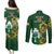 South Africa And Ireland Rugby Couples Matching Puletasi Dress and Long Sleeve Button Shirts 2023 World Cup Springboks Shamrocks Together - Wonder Print Shop