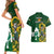 South Africa And Ireland Rugby Couples Matching Short Sleeve Bodycon Dress and Hawaiian Shirt 2023 World Cup Springboks Shamrocks Together - Wonder Print Shop