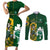 South Africa And Ireland Rugby Couples Matching Short Sleeve Bodycon Dress and Long Sleeve Button Shirts 2023 World Cup Springboks Shamrocks Together - Wonder Print Shop