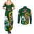 South Africa And Ireland Rugby Couples Matching Summer Maxi Dress and Long Sleeve Button Shirts 2023 World Cup Springboks Shamrocks Together - Wonder Print Shop