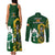 South Africa And Ireland Rugby Couples Matching Tank Maxi Dress and Long Sleeve Button Shirts 2023 World Cup Springboks Shamrocks Together - Wonder Print Shop