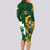 South Africa And Ireland Rugby Long Sleeve Bodycon Dress 2023 World Cup Springboks Shamrocks Together - Wonder Print Shop