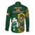 South Africa And Ireland Rugby Long Sleeve Button Shirt 2023 World Cup Springboks Shamrocks Together - Wonder Print Shop