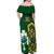 South Africa And Ireland Rugby Off Shoulder Maxi Dress 2023 World Cup Springboks Shamrocks Together - Wonder Print Shop