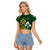 South Africa And Ireland Rugby Raglan Cropped T Shirt 2023 World Cup Springboks Shamrocks Together - Wonder Print Shop