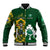 Custom South Africa And Ireland Rugby Baseball Jacket 2023 World Cup Springboks Shamrocks Together - Wonder Print Shop