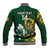 Custom South Africa And Ireland Rugby Baseball Jacket 2023 World Cup Springboks Shamrocks Together - Wonder Print Shop