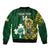 Custom South Africa And Ireland Rugby Bomber Jacket 2023 World Cup Springboks Shamrocks Together - Wonder Print Shop